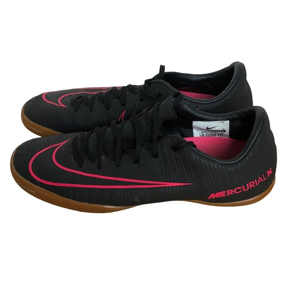 Nike Mercurial X Black and Pink Athletic Shoes - Picture 3 of 15